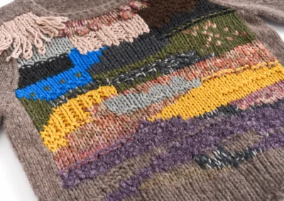 ETS international knitwear sample : A machine knitting sweater